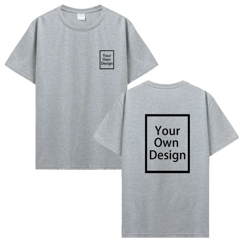 Summer Clothing Logo - T-shirt en coton personnalisé à manches