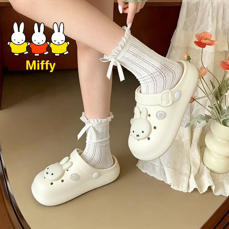 Summer Away Clothing - Pantoufles Kawaii Miffy, pantoufles mignonnes en