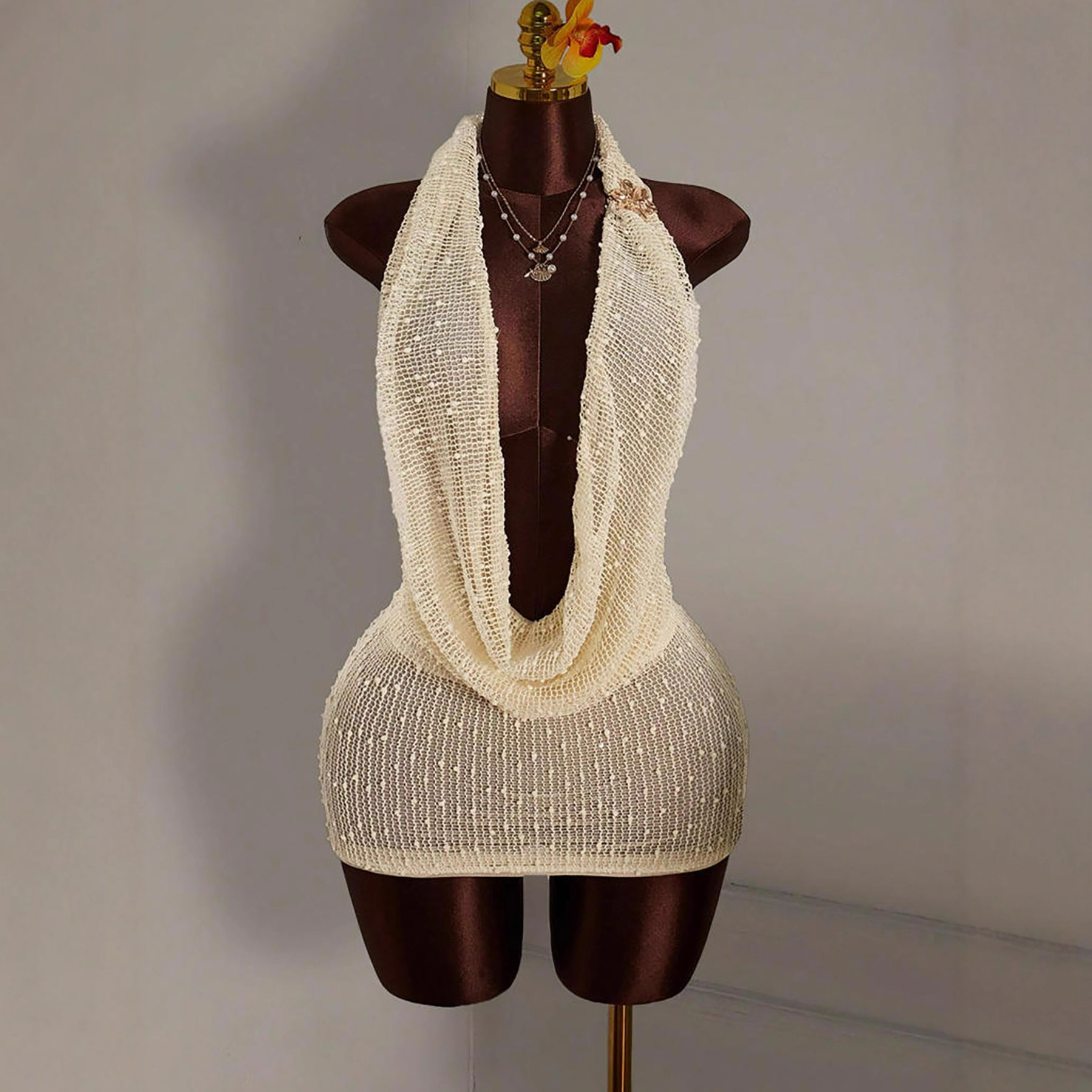Robe mini moulante tricotée po - Summer Clothing Drawing avis et prix