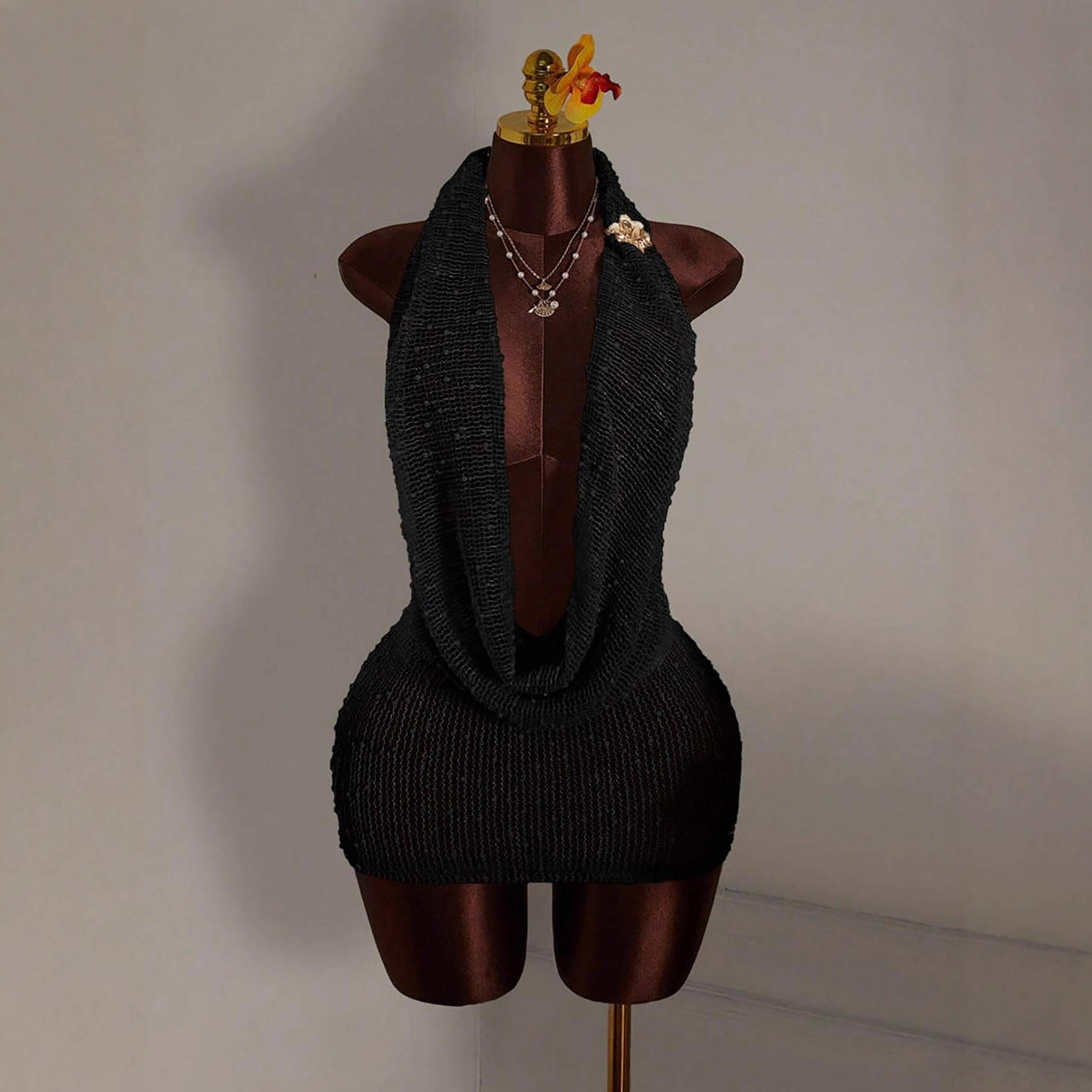 Robe mini moulante tricotée po - Summer Clothing Drawing avis et prix