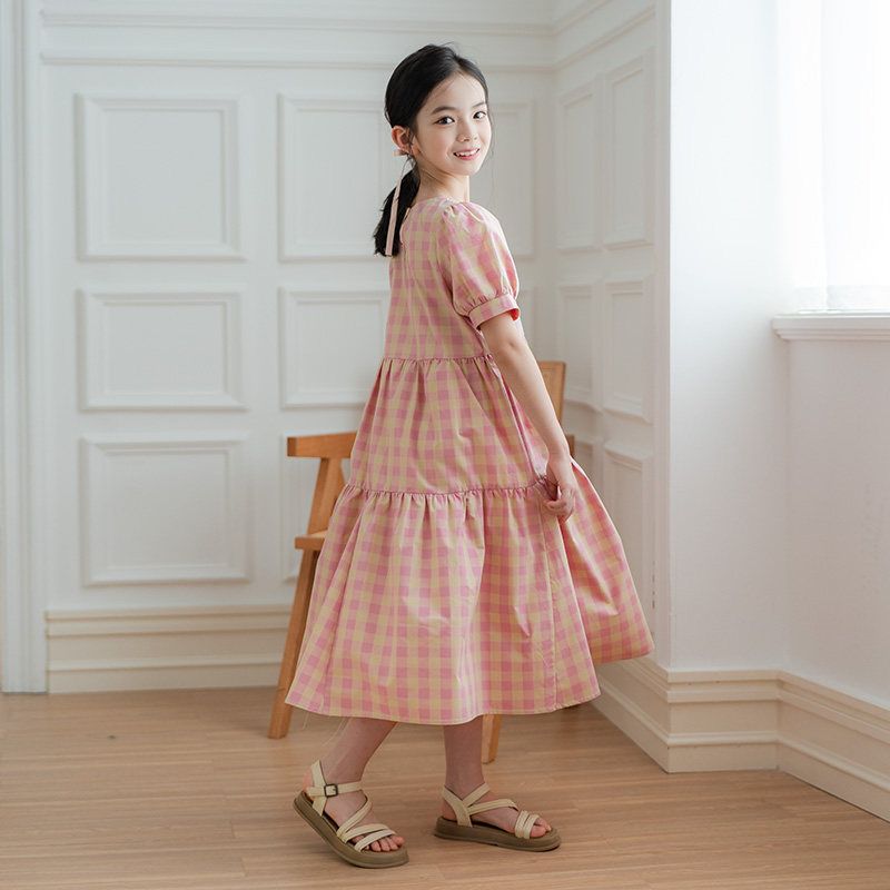 Robe Décontractée à Carreaux p - Summer Clothing Teen Girls avis et prix