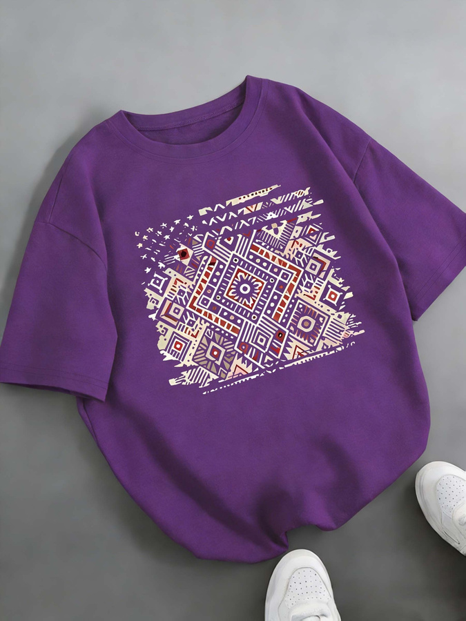 T-shirt vintage à imprimé géom - Summer Clothing Trends For Women 2026 avis et prix