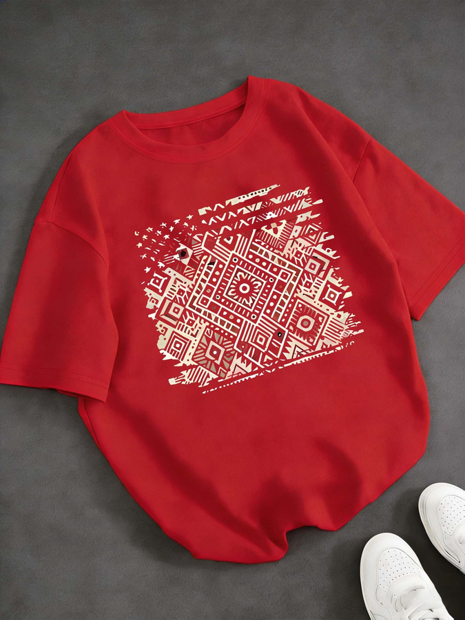 T-shirt vintage à imprimé géom - Summer Clothing Trends For Women 2026 avis et prix