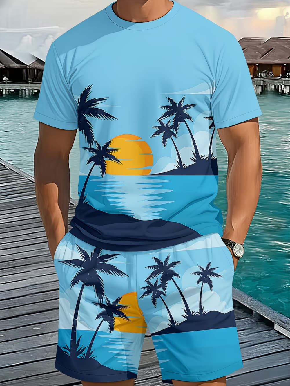 Ensemble 2 pièces pour homme 2 - Beach Shirt Hawaiian avis et prix