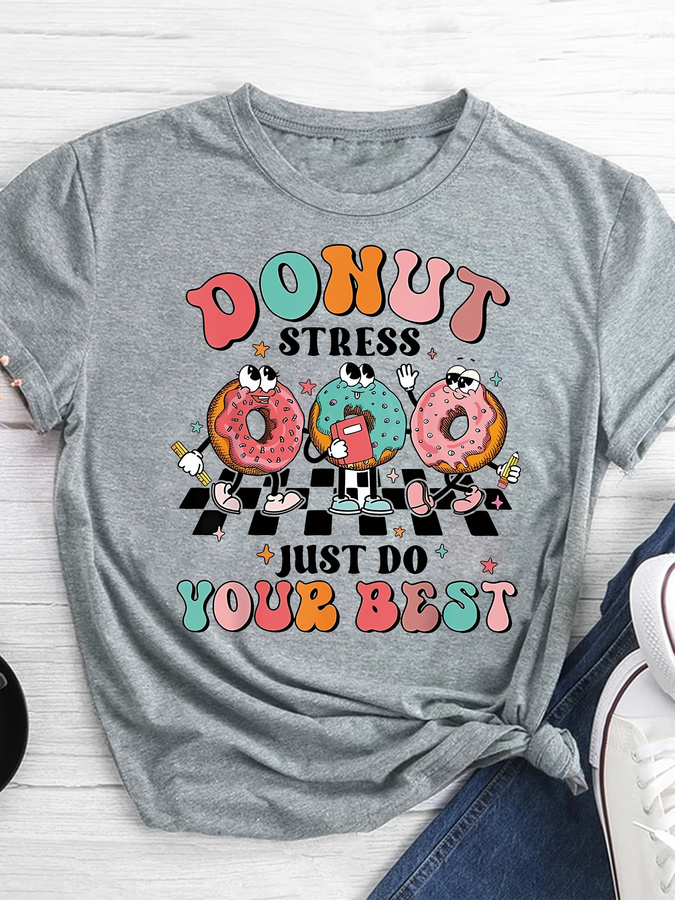T-shirt imprimé dessin animé D - Summer Clothing Trends For Women 2026 avis et prix