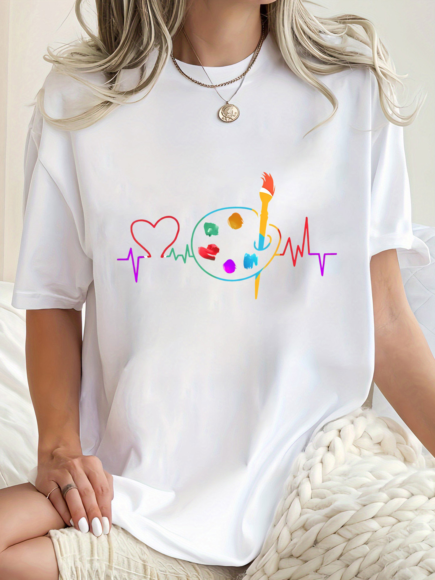 T-shirt décontracté pour femme - Summer Clothing Color Palette avis et prix
