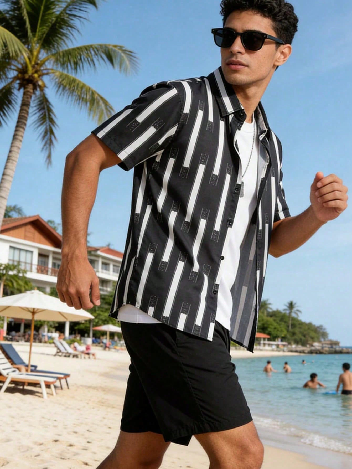 Ensemble hawaïen pour homme :  - Beach Shirt Hawaiian avis et prix