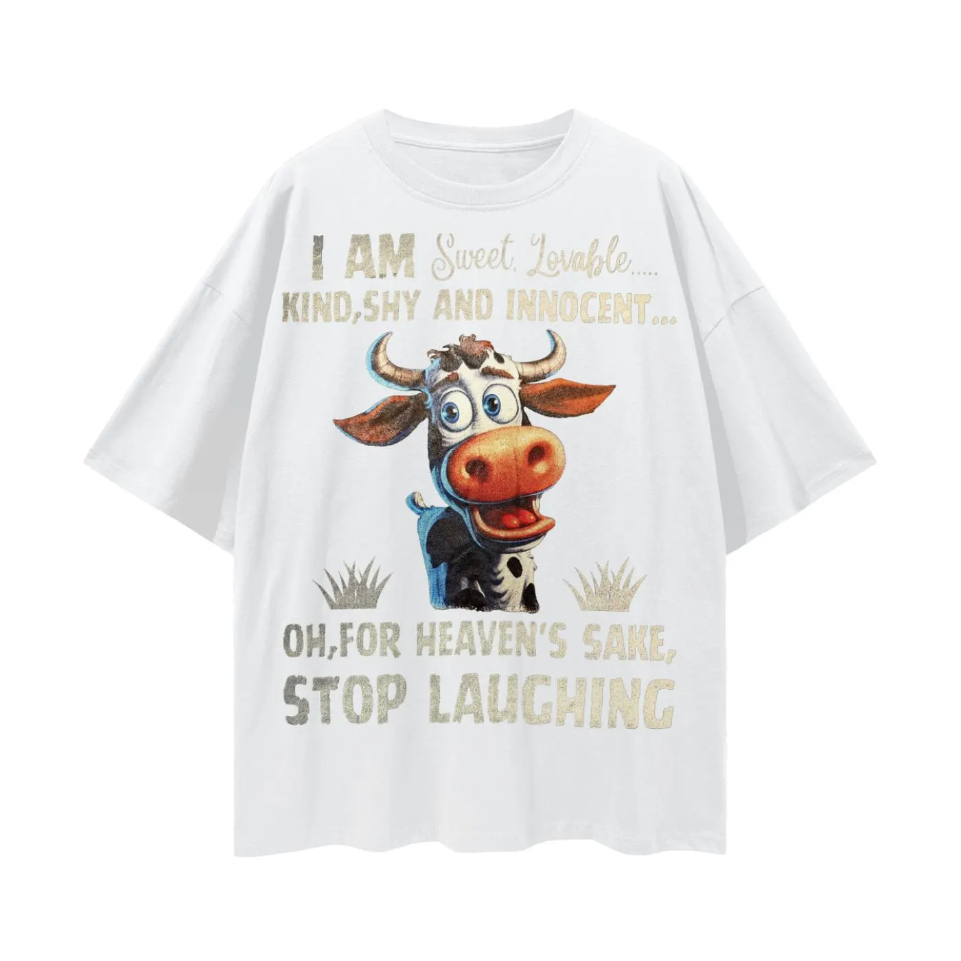 T-shirt à motif de vache adora - Summer Clothing Clipart avis et prix