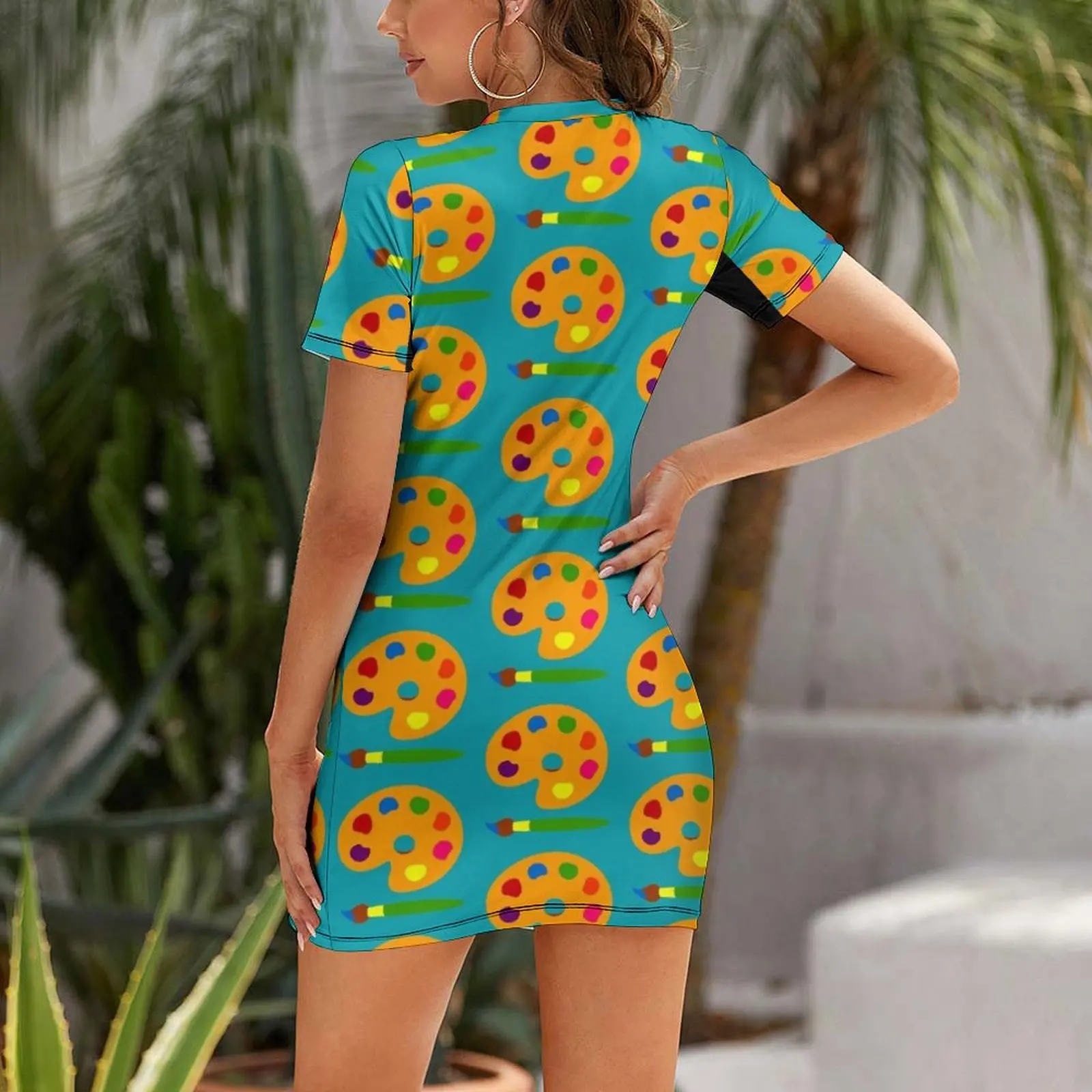 Robe à manches courtes avec pa - Summer Clothing Color Palette avis et prix